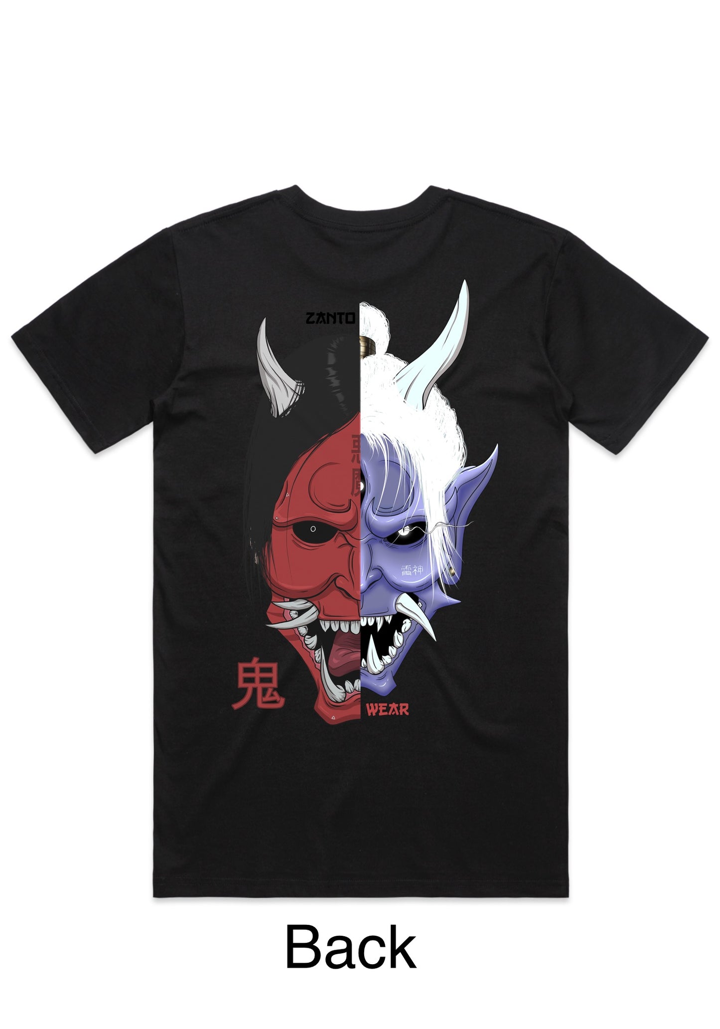 Japanese Oni Demon T-shirt back